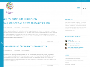 Screenshot des Blogs Inklusionswelt