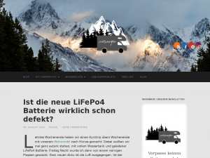 Screenshot des Blogs viercampen.de
