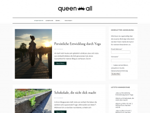 Screenshot des Blogs Queen All