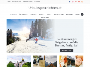 Screenshot des Blogs Urlaubsgeschichten.at