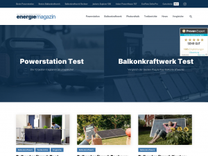 Screenshot des Blogs EnergieMagazin