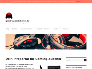 Screenshot des Blogs Gaming-Peripherie
