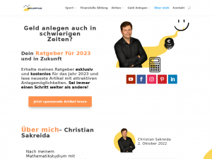 Screenshot des Blogs Geldpfad