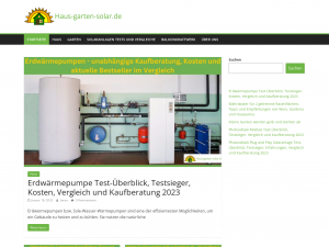 Screenshot des Blogs Haus-garten-solar.de