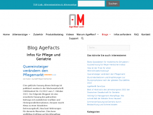 Screenshot des Blogs AgeFacts