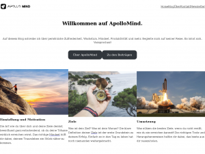 Screenshot des Blogs ApolloMind
