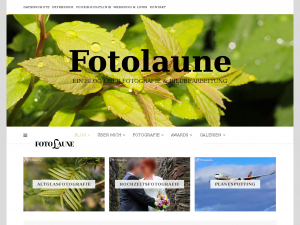 Screenshot des Blogs Fotolaune