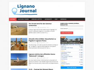 Screenshot des Blogs Lignano Journal