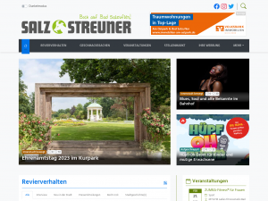 Screenshot des Blogs Salzstreuner Bad Salzuflen