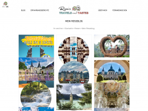 Screenshot des Blogs Rena’s Travels and Tastes – Reisen