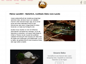 Screenshot des Blogs Meine Land-Art | Natürlich, rustikale Deko vom Lande