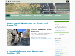 Screenshot des Blogs okwirsindweg – Reisen, Wandern, Beschreiben