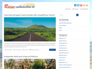 Screenshot des Blogs reise-suchmaschine.at Reiseblog