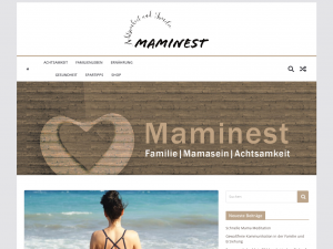 Screenshot des Blogs Maminest