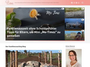 Screenshot des Blogs Arianes Familiencoaching Blog