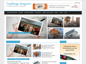 Screenshot des Blogs TopBlogs-Magazin