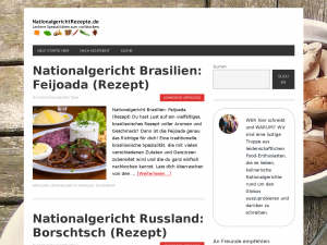 Screenshot des Blogs Nationalgericht Rezepte