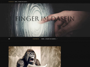 Screenshot des Blogs Finger im Dasein