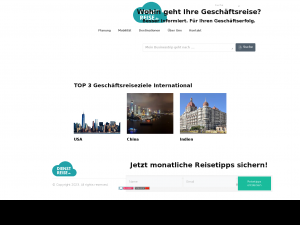 Screenshot des Blogs Dienstreise.de Alles rund um Geschäftsreisen