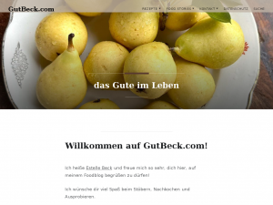 Screenshot des Blogs GutBeck.com