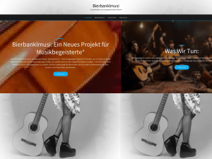Screenshot des Blogs Bierbanklmusi