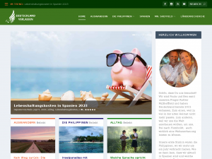 Screenshot des Blogs Deutschland verlassen: Der Auswandererblog