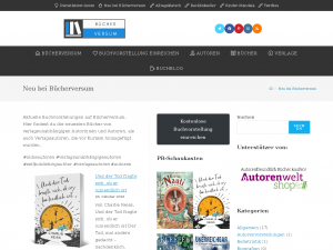 Screenshot des Blogs Bücherversum