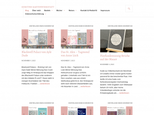 Screenshot des Blogs Kerstins Kartenwerkstatt – Buch- und Kreativblog