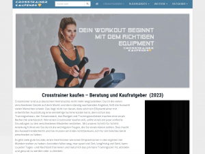 Screenshot des Blogs crosstrainerkaufen-24.de