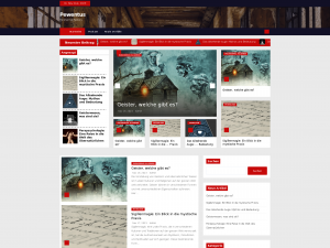 Screenshot des Blogs Pewentus Paranormal Faktory