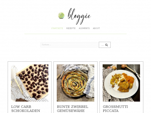 Screenshot des Blogs Bloggie