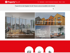 Screenshot des Blogs PropertyPro.ch