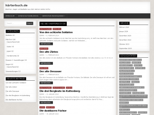 Screenshot des Blogs haerterbuch.de