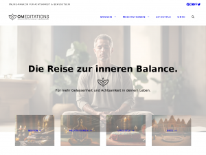Screenshot des Blogs OMeditations