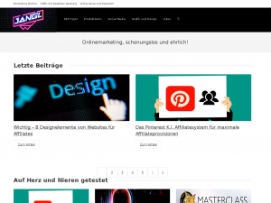 Screenshot des Blogs Onlinemarketing, schonungslos und ehrlich!