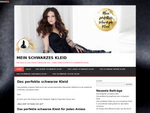 Screenshot des Blogs Das perfekte schwarze Kleid