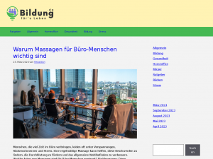 Screenshot des Blogs Bildung fürs Leben Ratgeber-Blog