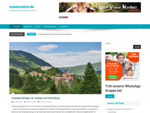 Screenshot des Blogs Zsammsitzn.de