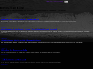 Screenshot des Blogs innsbruck.photography
