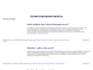 Screenshot des Blogs Grundschulratgeber