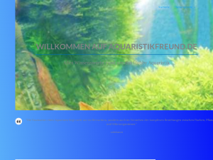 Screenshot des Blogs Aquaristikfreund