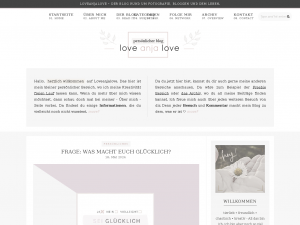 Screenshot des Blogs Loveanjalove