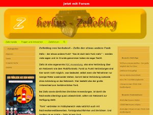 Screenshot des Blogs herkus Zelloblog