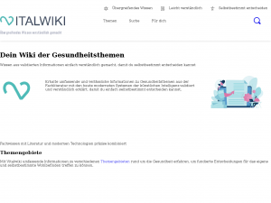 Screenshot des Blogs Vitalwiki Blog der Gesundheitsthemen
