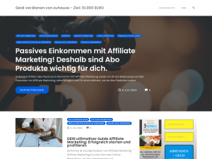 Screenshot des Blogs GeldVerdienenVonZuHause