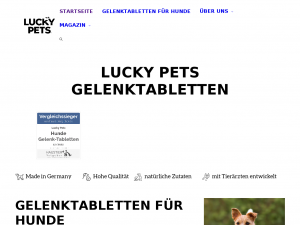 Screenshot des Blogs Lucky Pets