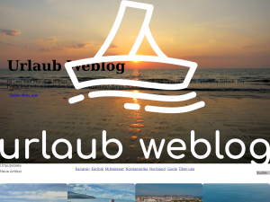 Screenshot des Blogs Urlaub Weblog