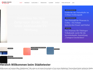 Screenshot des Blogs Städtetester – Entdecke die besten lokalen Unternehmen für deinen nächsten Städtetrip