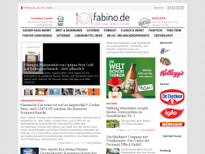 Screenshot des Blogs fabino | News aus der Lebensmittelindustrie