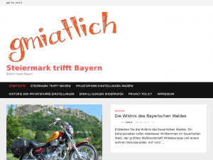 Screenshot des Blogs Steiermark trifft Bayern